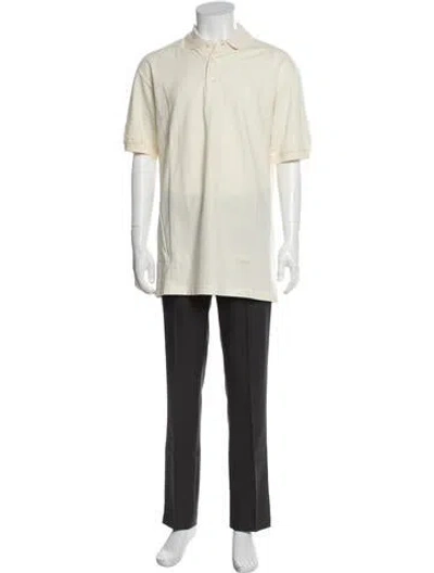 Pre-owned Hermes Collar Short Sleeve Polo Shirt In Neutrals