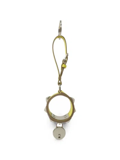 Pre-owned Hermes Collier De Chien Bag Charm In Yellow