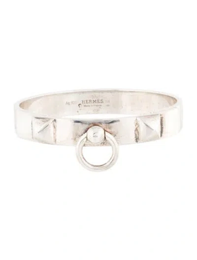 Pre-owned Hermes Collier De Chien Bracelet, 6.25" In Multicolor