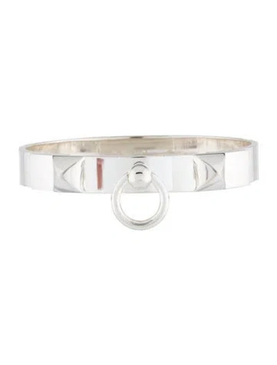 Pre-owned Hermes Collier De Chien Bracelet, Small Model, 6.75" In Multi