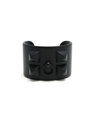 Pre-owned Hermes Hermès Collier De Chien Cuff In Black
