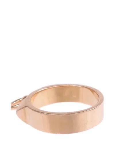 Pre-owned Hermes Collier De Chien Ring In Pink