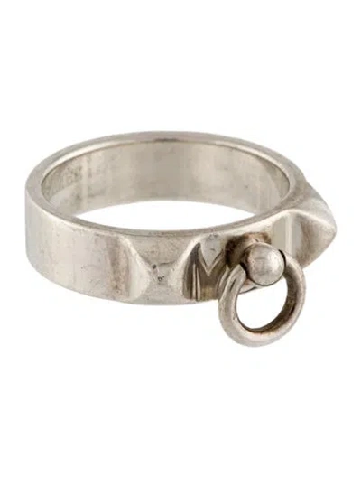 Pre-owned Hermes Collier De Chien Ring, Small Model In Multi