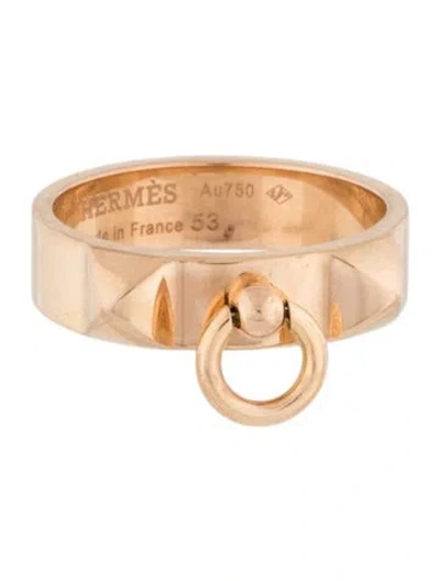Pre-owned Hermes Collier De Chien Ring, Small Model In Multicolor