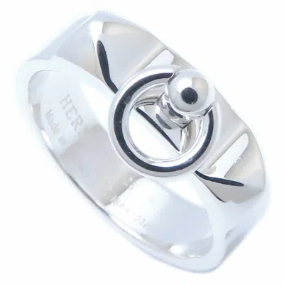Pre-owned Hermes Collier De Chien Silver Silver 925 Band Ring ()