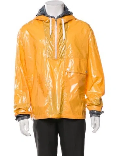 Pre-owned Hermes Colorblock Pattern Windbreaker In Yellow