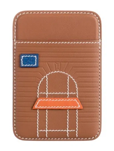 Pre-owned Hermes Compact Wallet In Brown