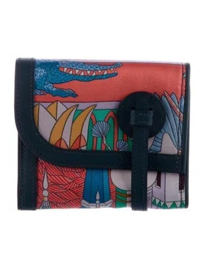 Pre-owned Hermes Compact Wallet In Multi
