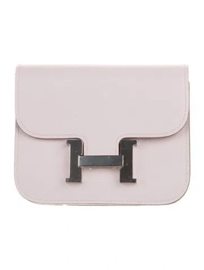 Pre-owned Hermes Compact Wallet In Pink