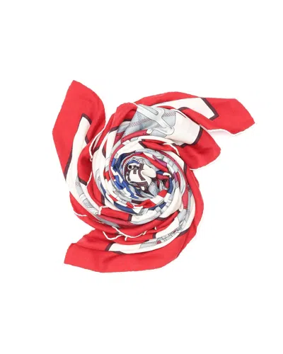 Hermes Hermès Complication Equestre 140 Cashmere Silk Scarf In Multi