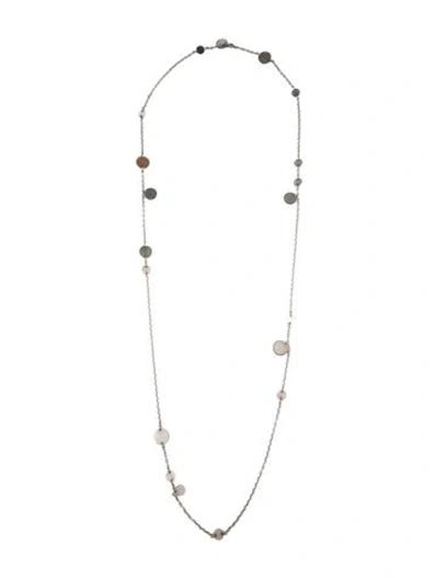 Pre-owned Hermes Conffeti Long Necklace 80, 35" In Multicolor