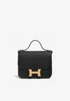 Hermes Constance 18 In Black Epsom With Gold Hardware In Black
