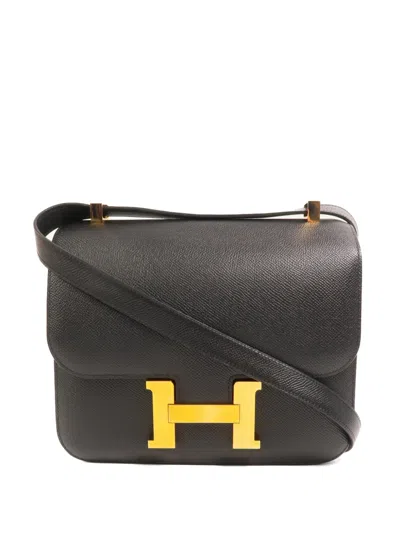 Pre-owned Hermes Constance 24 Crossbody Bag In Black