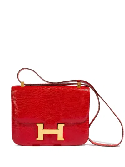 Pre-owned Hermes Constance 24 Shoulder Bag In 红色
