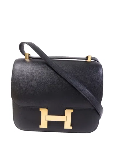 Pre-owned Hermes Constance 24 Shoulder Bag In Black