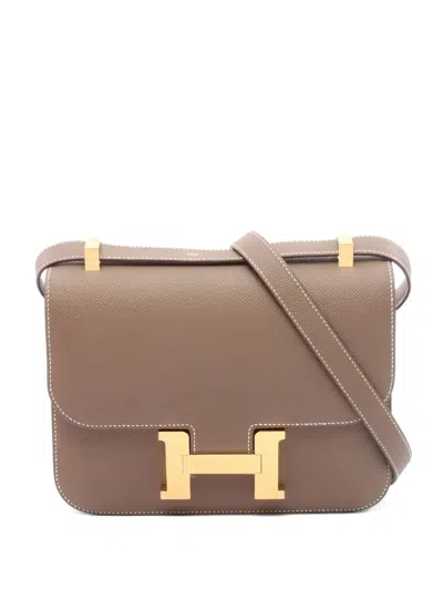 Pre-owned Hermes Constance 24 Shoulder Bag In Brown
