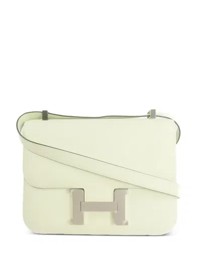 Pre-owned Hermes Constance 24 Shoulder Bag In Green