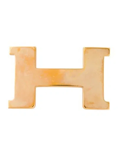 Pre-owned Hermes Constance 24mm Belt Buckle In Gold
