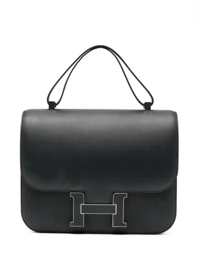 Pre-owned Hermes Constance 29 Cartable In Blue