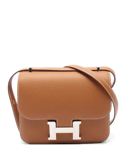 Pre-owned Hermes Constance 3 Mini Shoulder Bag In Brown