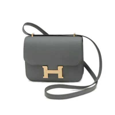 Pre-owned Hermes Constance Champagne Gold Epsom Leather Shoulder Bag ()