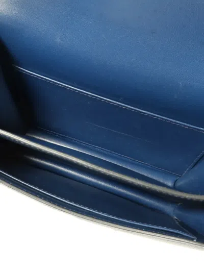 Pre-owned Hermes Constance Crossbody Bag In Blue