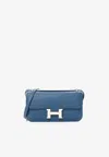 Hermes Constance Elan 25 In Deep Blue Epsom Leather With Palladium Hardware In Blue
