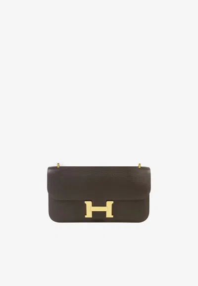 Hermes Constance Elan In Bai Brun Epsom With Gold Hardware