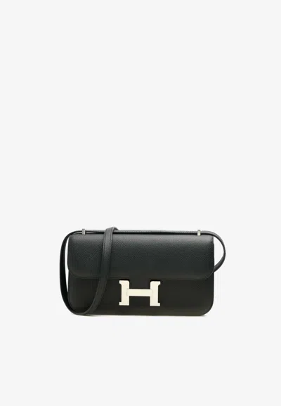 Hermes Constance Elan In Black Epsom Leather With Palladium Hardware