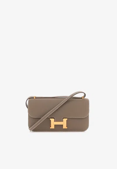 Hermes Constance Elan In Etoupe Epsom Leather With Gold Hardware