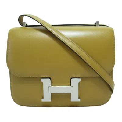 Hermes Hermès Constance Brown Leather Shoulder Bag ()