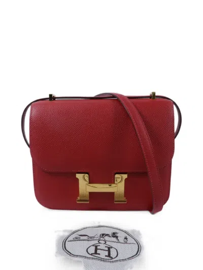 Pre-owned Hermes Constance Mini Bag In Red