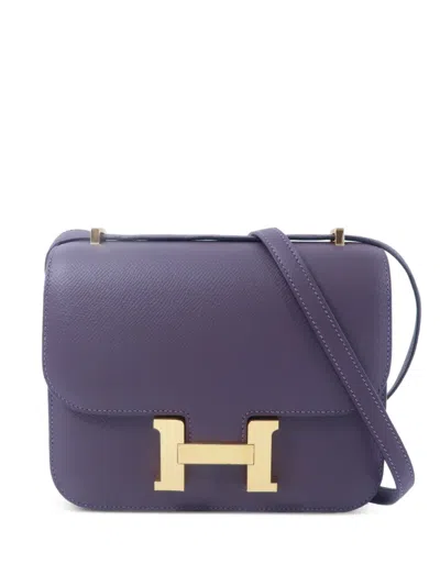 Hermes Constance Shoulder Bag In Purple