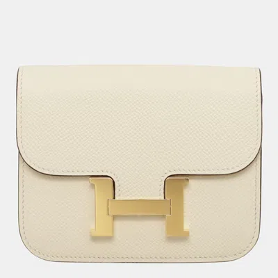 Pre-owned Hermes Constance Slim Wallet