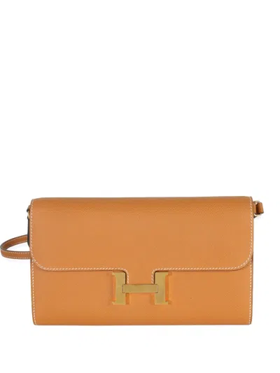 Pre-owned Hermes Constance To Go Epsom H Gold Shoulder Bag In Neutral