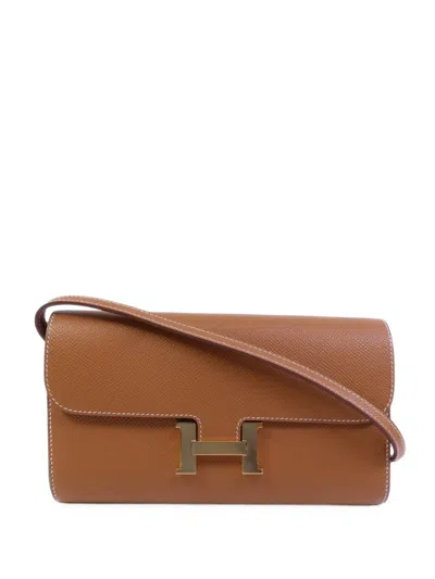 Hermes Constance To Go Shoulder Bag In Brown