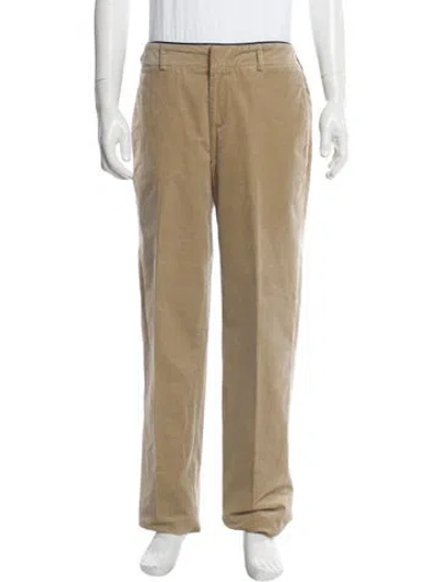 Pre-owned Hermes Corduroy Pants In Neutral