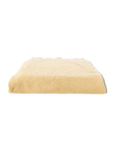 Pre-owned Hermes Cotton Bath Towel In Green