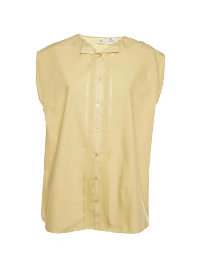 Pre-owned Hermes Cotton Blouse In Yellow