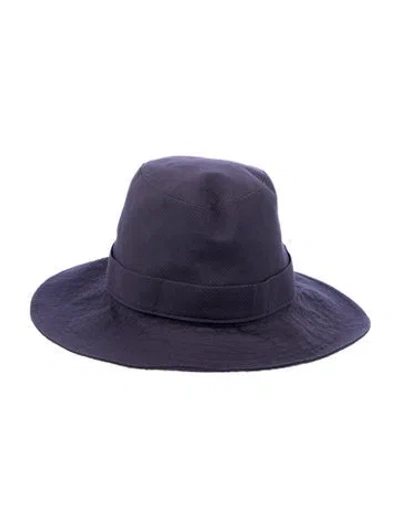 Pre-owned Hermes Cotton Bucket Hat In Blue