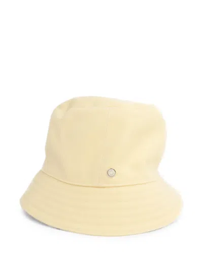 Pre-owned Hermes Cotton Bucket Hat In Yellow