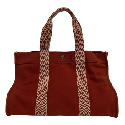 Pre-owned Hermes Cotton Canvas Tote Bag () In Multi