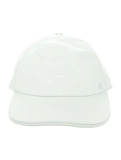 Pre-owned Hermes Cotton Edison Cap In Green