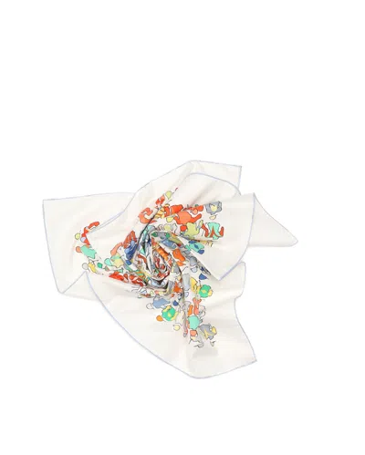 Pre-owned Hermes Hermès Cotton Scarf 70 In Multi