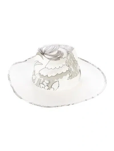 Pre-owned Hermes Cotton Sun Hat In White