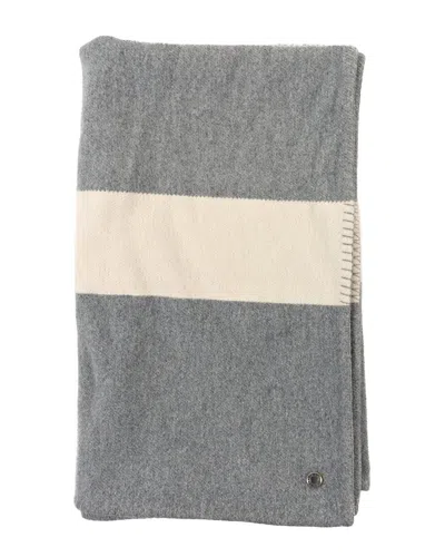Pre-owned Hermes Hermès Craie Wool Avoine Blanket C (authentic Pre-loved)