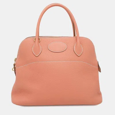 Pre-owned Hermes Crevette Taurillon Clemence Bolide 31 Handbag