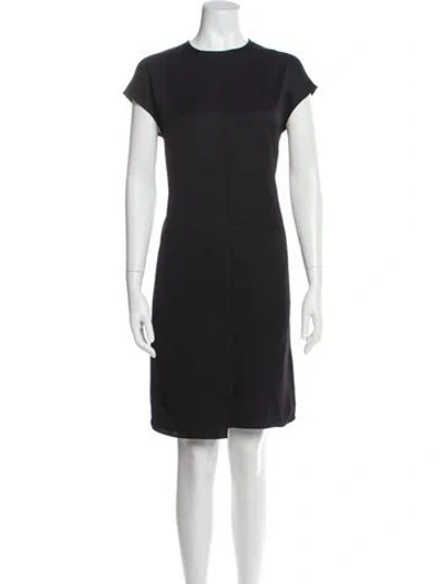 Pre-owned Hermes Crew Neck Knee-length Dress In Black