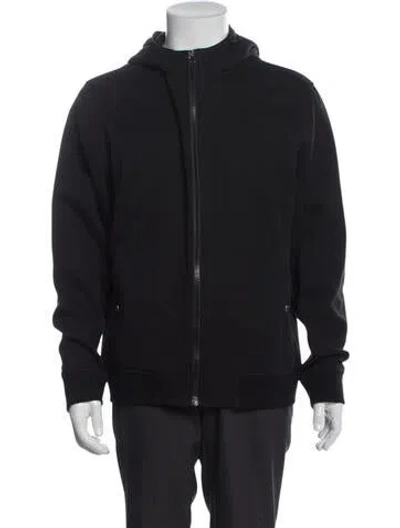 Pre-owned Hermes Crew Neck Long Sleeve Hoodie In Black