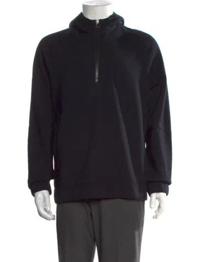Pre-owned Hermes Crew Neck Long Sleeve Hoodie In Black